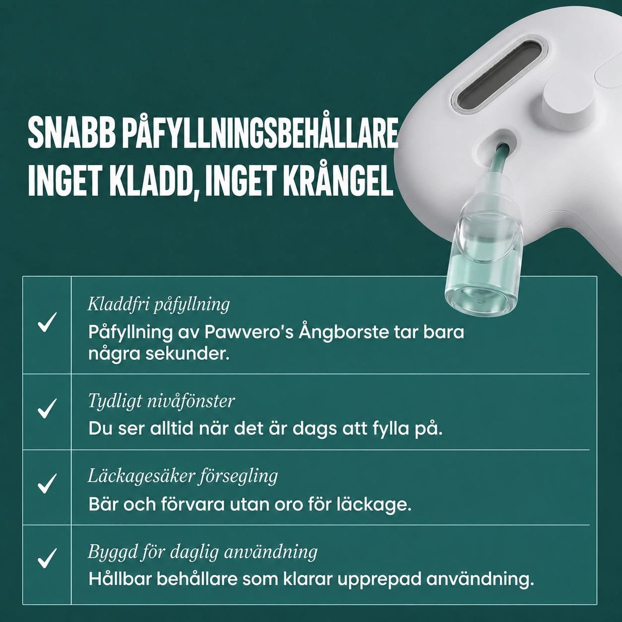 Pawvero™ Ångborste - Den ultimata borsten för husdjur